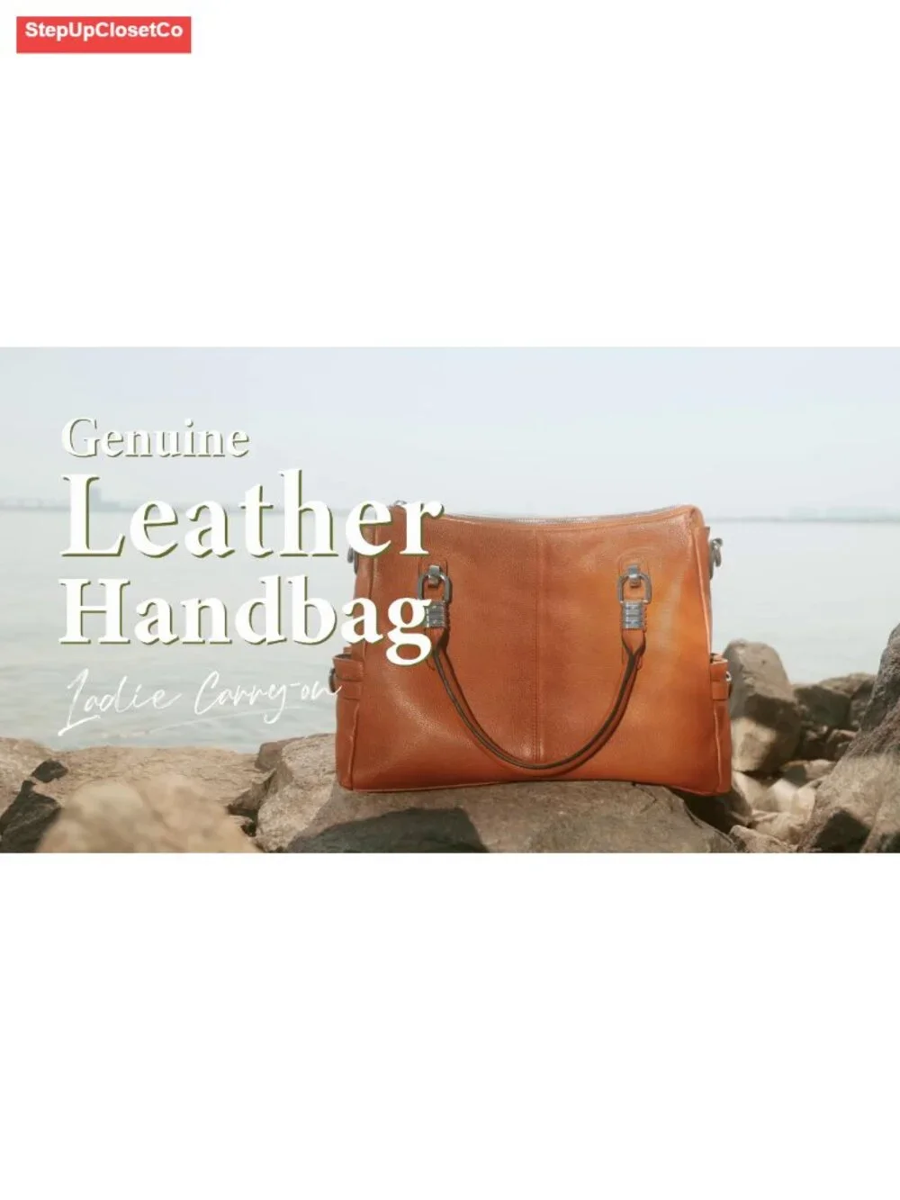 Genuine Leather Satchel Handbag Tote Shoulder Crossbody Purse Work Laptop Bag